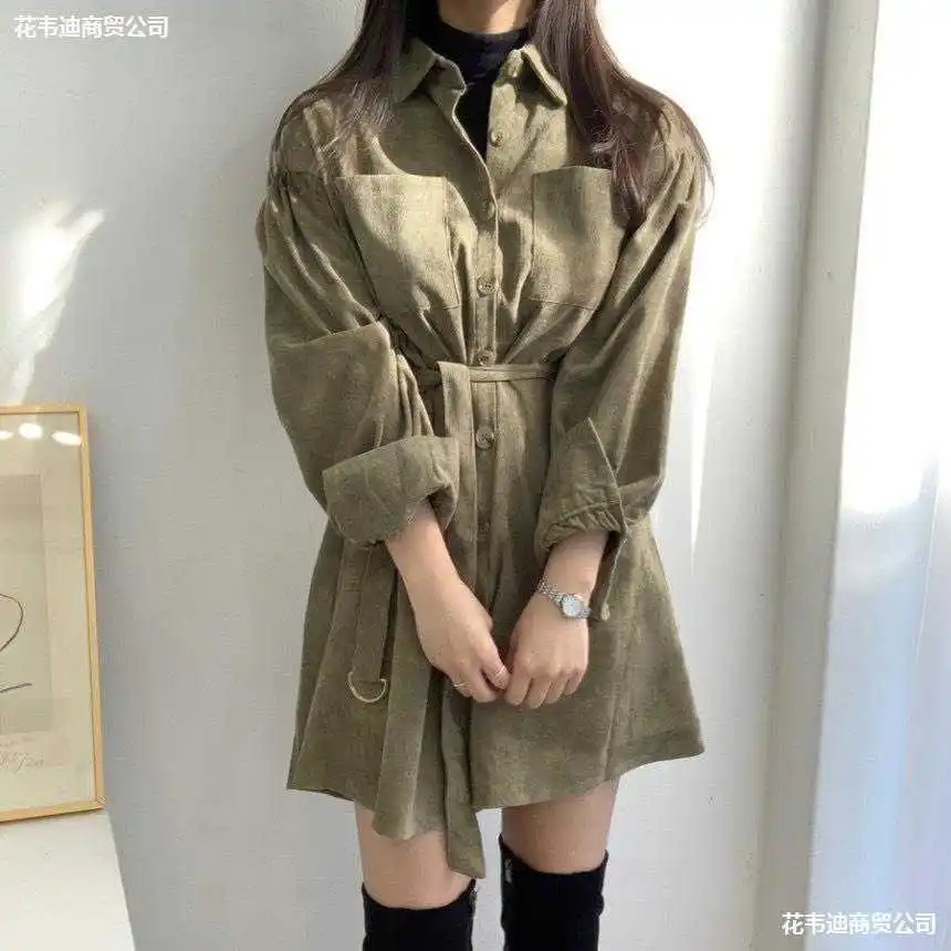 

new spring and autumn Korean chic dress for new