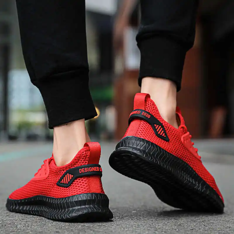 

Mesh Breathable Sneakers for Men Comfortable Big Size Male Footwear Lightweight Running Walking Chaussure Homme 39-48