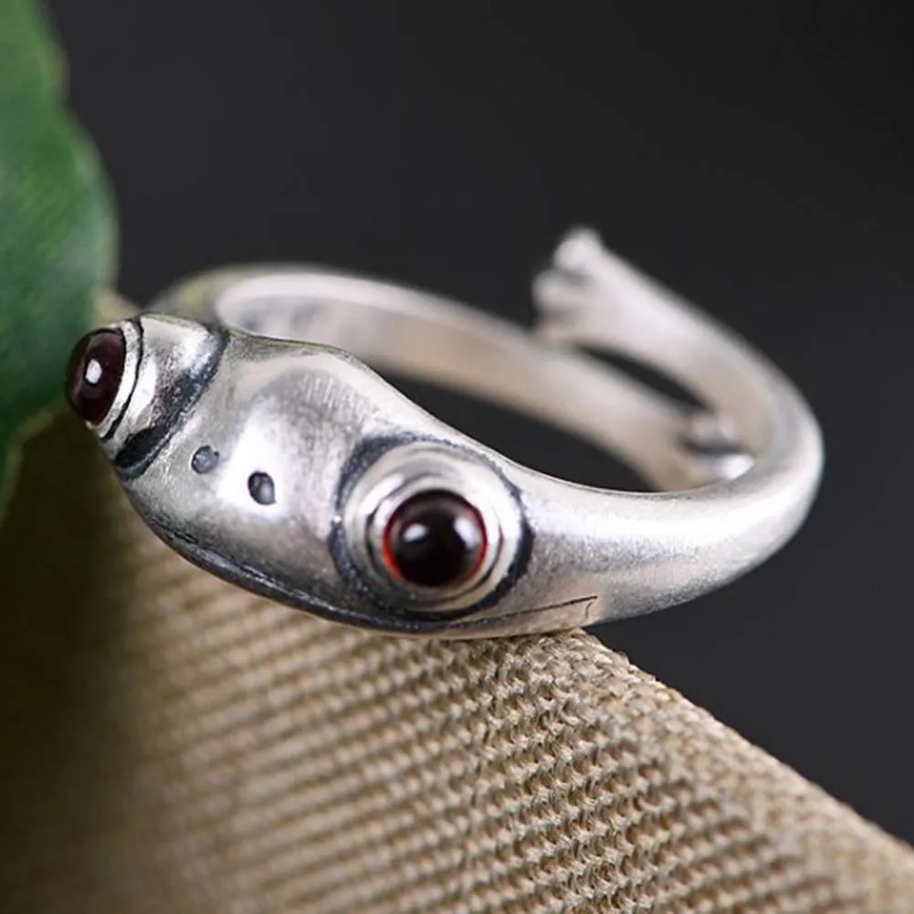 

Женское Винтажное кольцо с красным гранатом, из серебра пробы