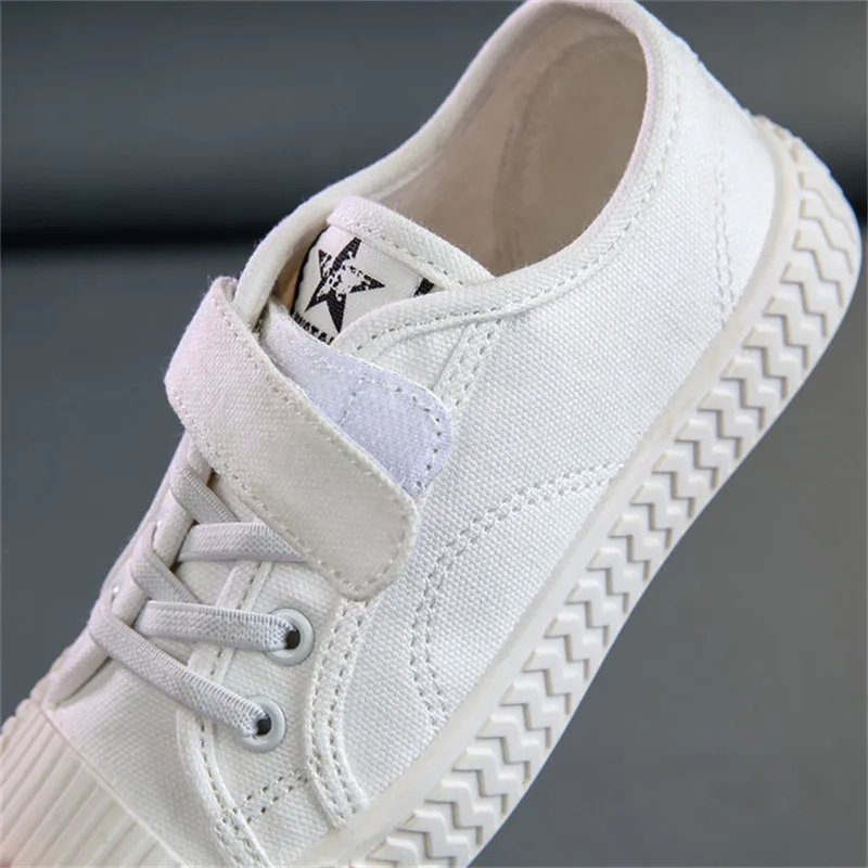 Autumn Fashion New Children Canvas ayakkabı Girls Sneakers Toddler Breathable Spring Kids Shoes For Boys Soft Casual Shoes
