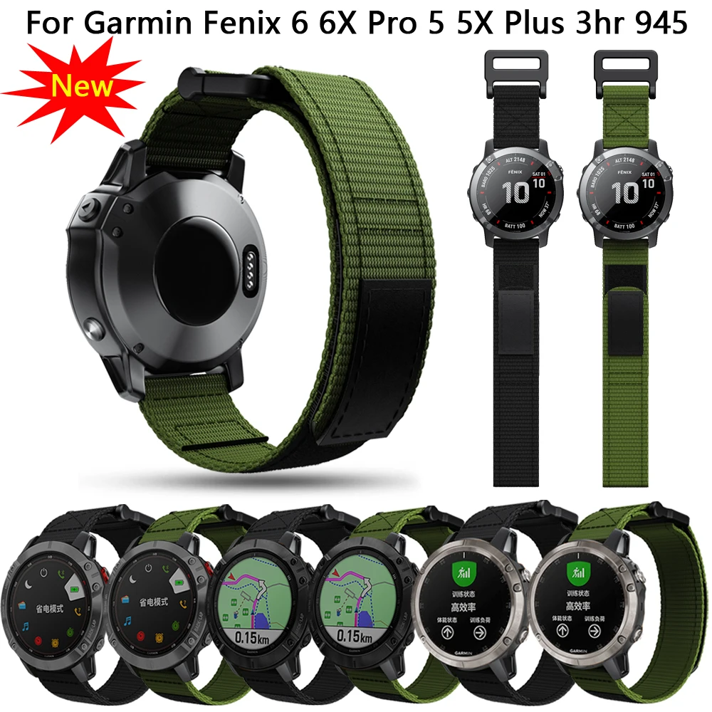 

Ремешок нейлоновый для наручных часов Garmin Fenix 5X 5 Plus 6X 6 Pro 7 7X Epix 3 3HR 935 945