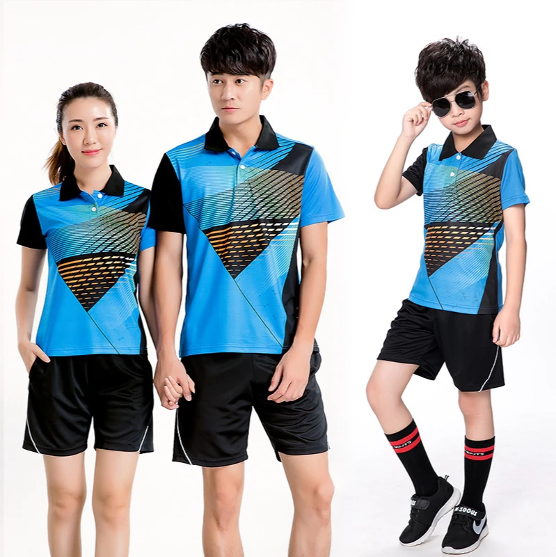 

Short sleeve children's badminton suit for primary and secondary school students