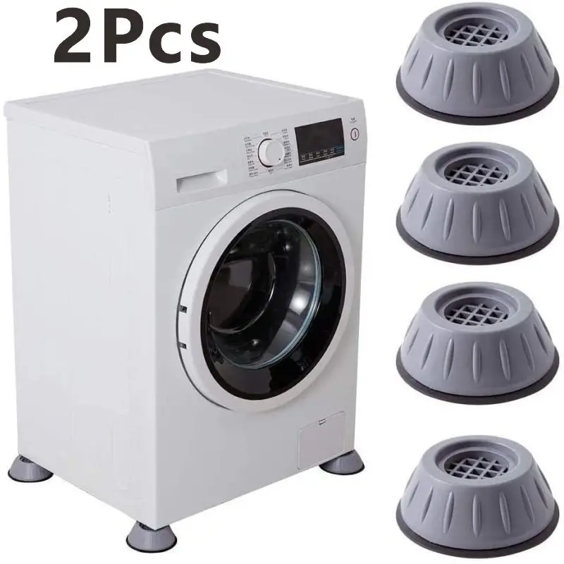 

2Pcs Anti Vibration Feet Pads Rubber Legs Slipstop Silent Skid Raiser Mat For Washing Machine Support Dampers Stand Accessories