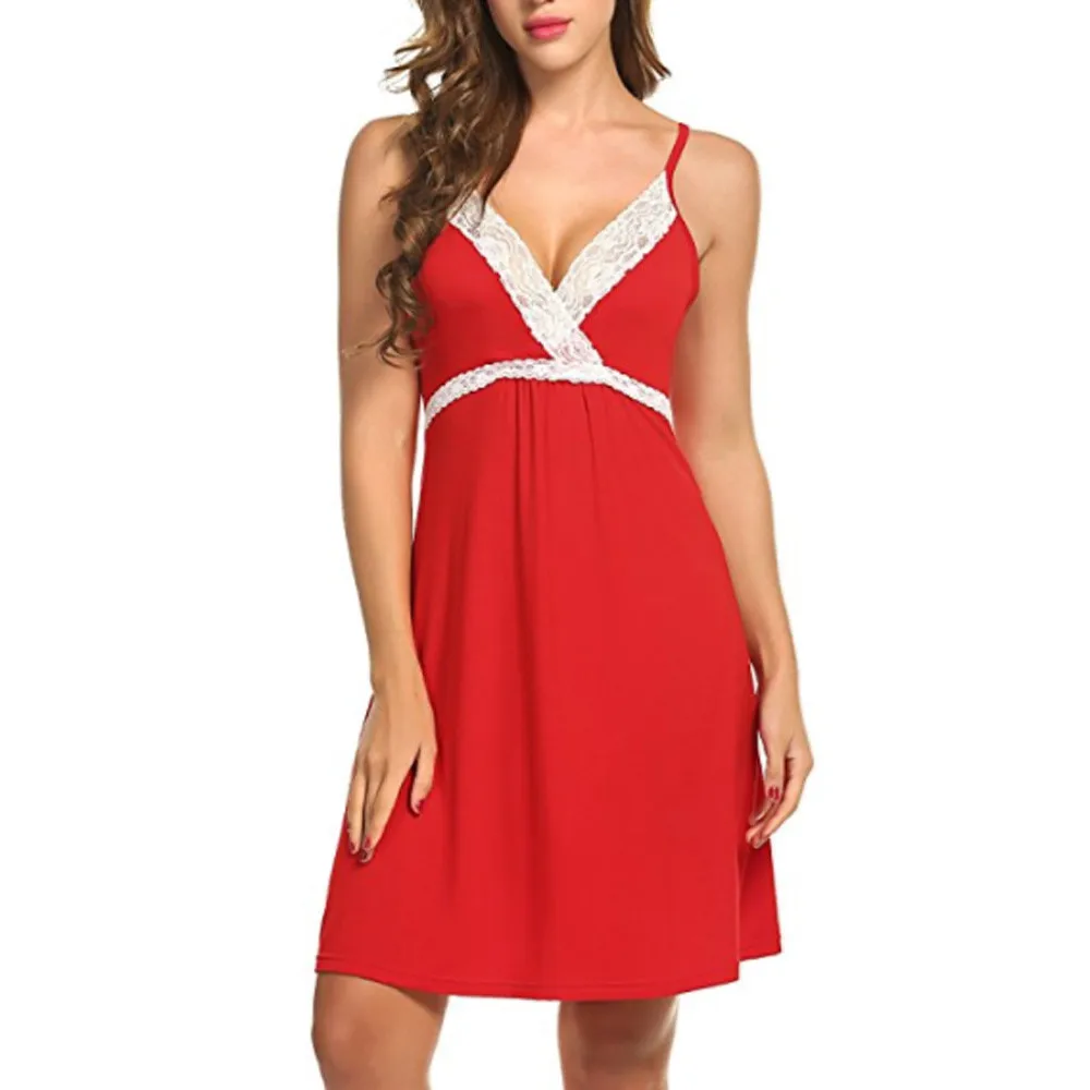 Сексуальная ночная рубашка Женская кружевная пижама в стиле пэчворк женская