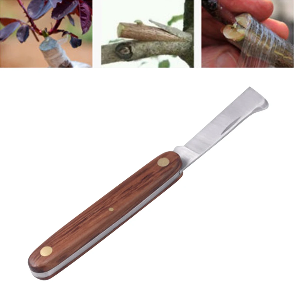 

Pruning Grafting Knife Pear Wooden Handle Folding Garden Cutter for Grafting Fruit Trees Scissor Seedling Hand Tools