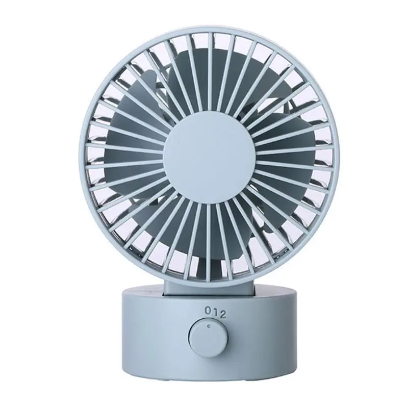 

Portable Mini USB Fan Double Side Leaf Two Gear Small Desktop Table Fan Air Conditioning Cooler for Summer Sleep