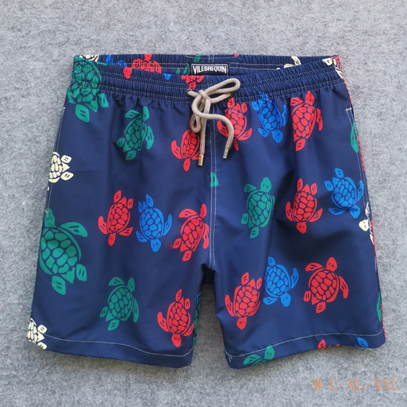 

Summer New Mens Beach Pants Quick-Drying Quarter Beach Pants Sports Home Fitness Casual Pants Flower Pants