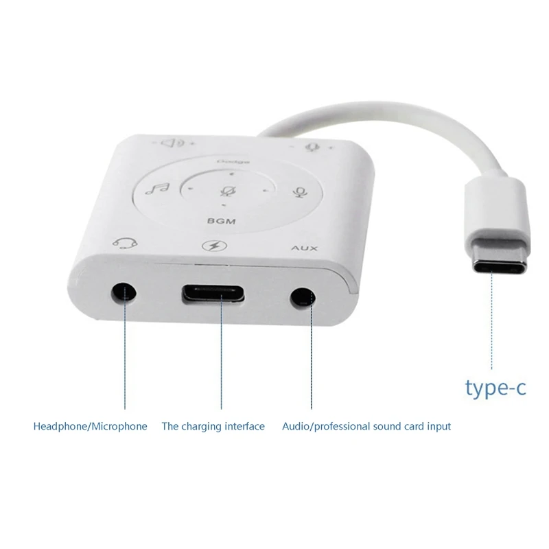 

3-In-1 USB-C Headphone Jack Adapter Type C to 3.5mm Audio Adapter Suitable for iPad, Samsung Galaxy Note 10 20 S20