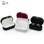 Коробка для двойных колец, бархатная коробка для безделушек, коробка для колец, органайзер для ювелирных изделий, коробка для свадебного подарка, органайзер для ювелирных изделий