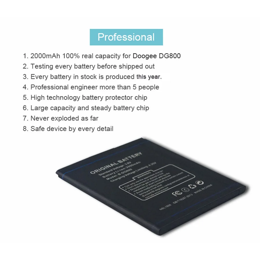 PINZHENG новый оригинальный аккумулятор для мобильного телефона Для Doogee DG800 VALENCIA