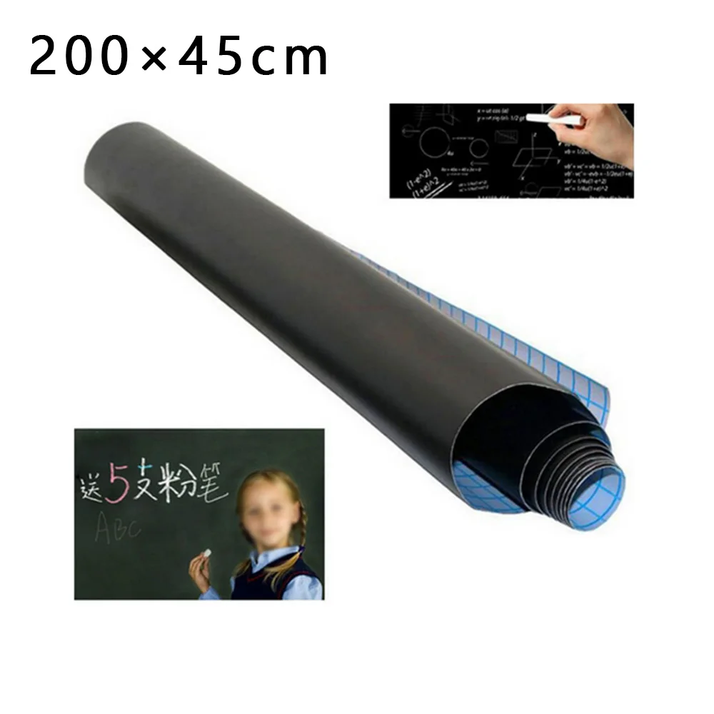 1 шт. прочный 200*45 см мел доска Съемная виниловая наклейка на стену переводная