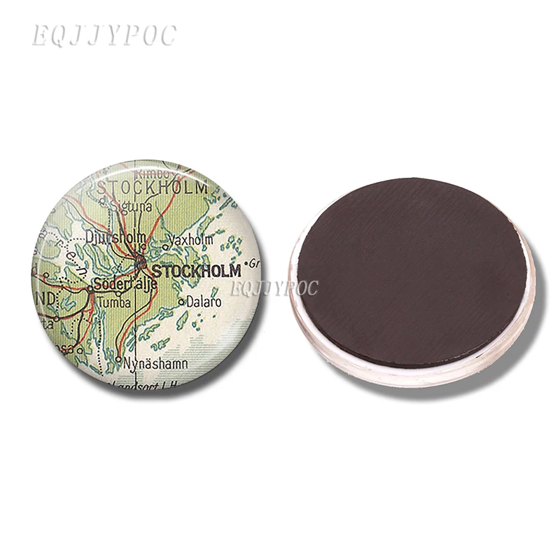 PACK OF 3 Магнит на холодильник Arizona Idaho Colorado Tahiti Австралия Перт Дания карта 30 мм магниты на холодильник наклейки на холодильник домашний декор - Цвет: PACK OF 3