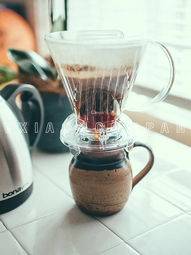Gotero de inmersi&oacute;n para caf&eacute;, 2-4/4-7 tazas, reutilizable para viaje o uso dom&eacute;stico, perfecto para servir sobre el caf&eacute;-4