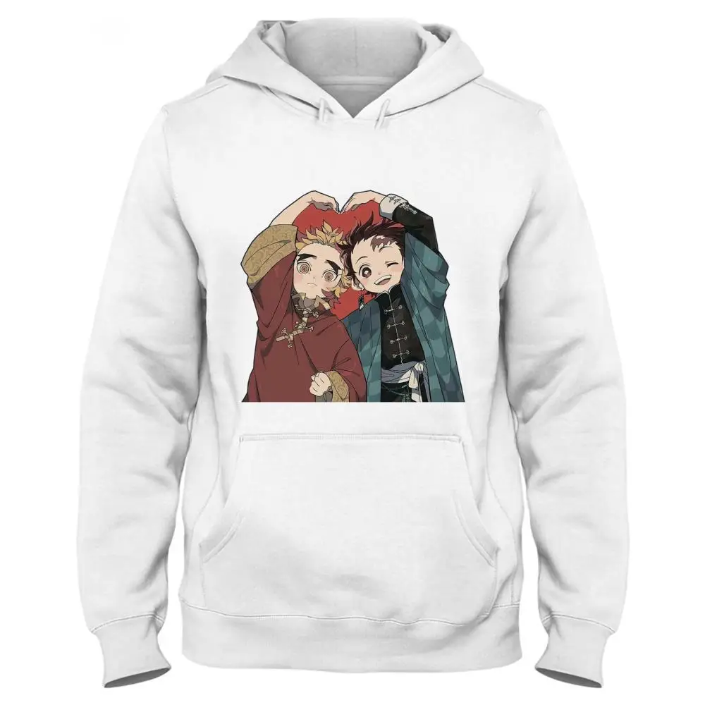 

Demon Slayer Akaza Graffiti Trendy Thick Hoody With Pocket Hoodie Winter Unisex Sweatsuit