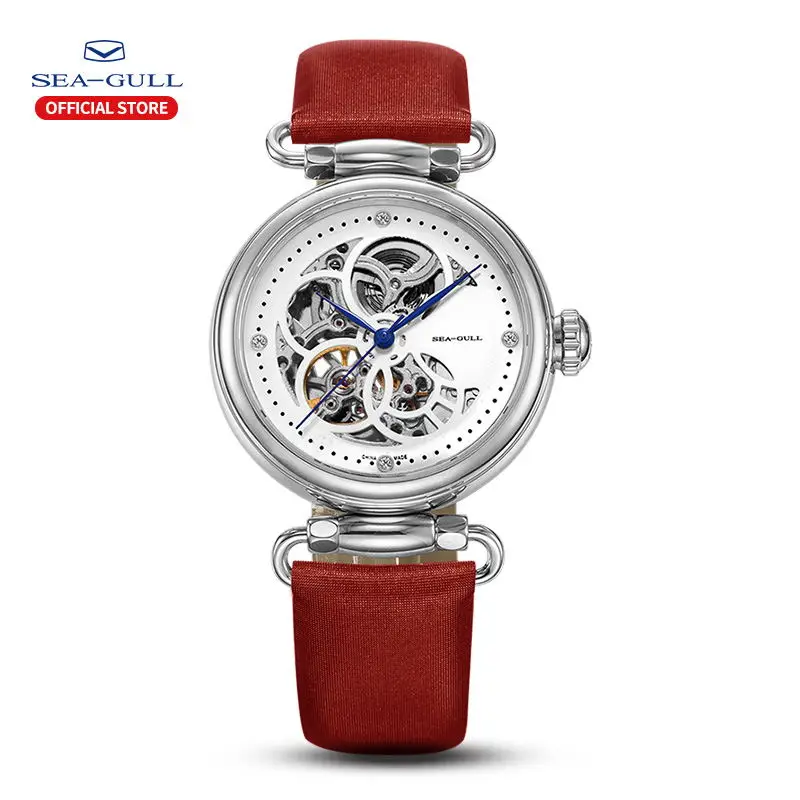2021 Чайка женские механические часы модный кожаный ремешок водостойкие