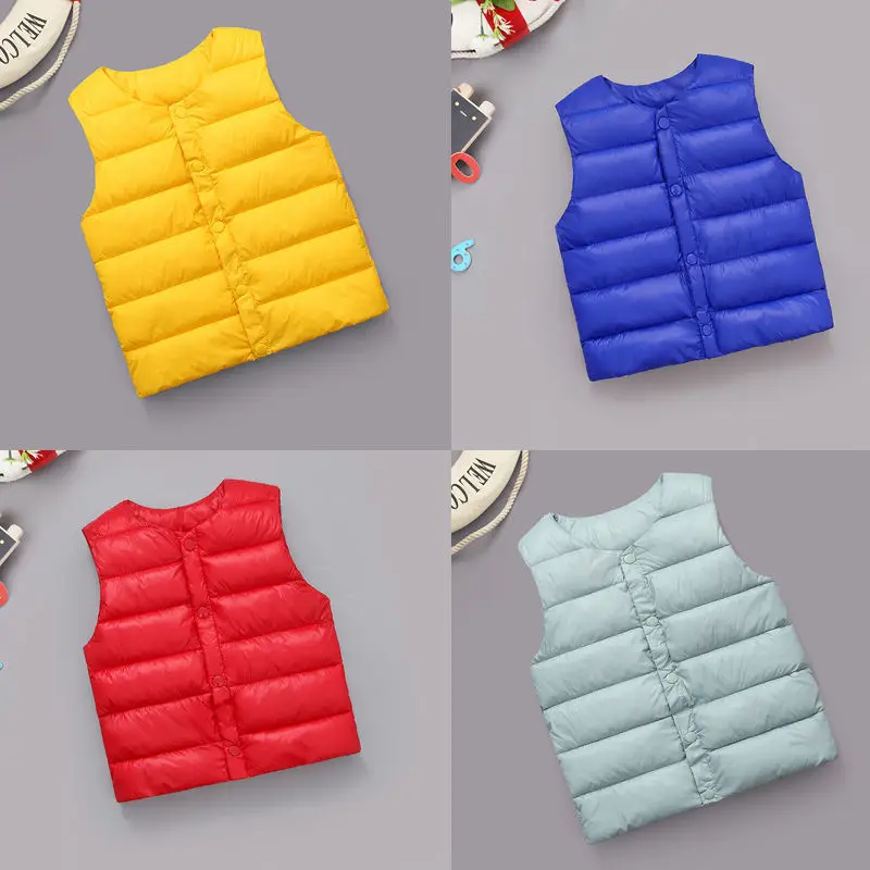 Baby Down Cotton Vest Baby Vest Waistcoats Winter Boys Girls Infants Toddlers Wear Newborns Boys Baby Girl Winter Clothes