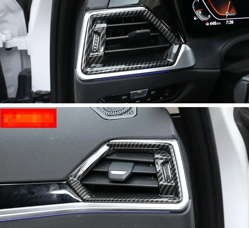 Для BMW 3 серии G20 2019-21 ABS хром углеродное волокно стиль Автомобильная приборная