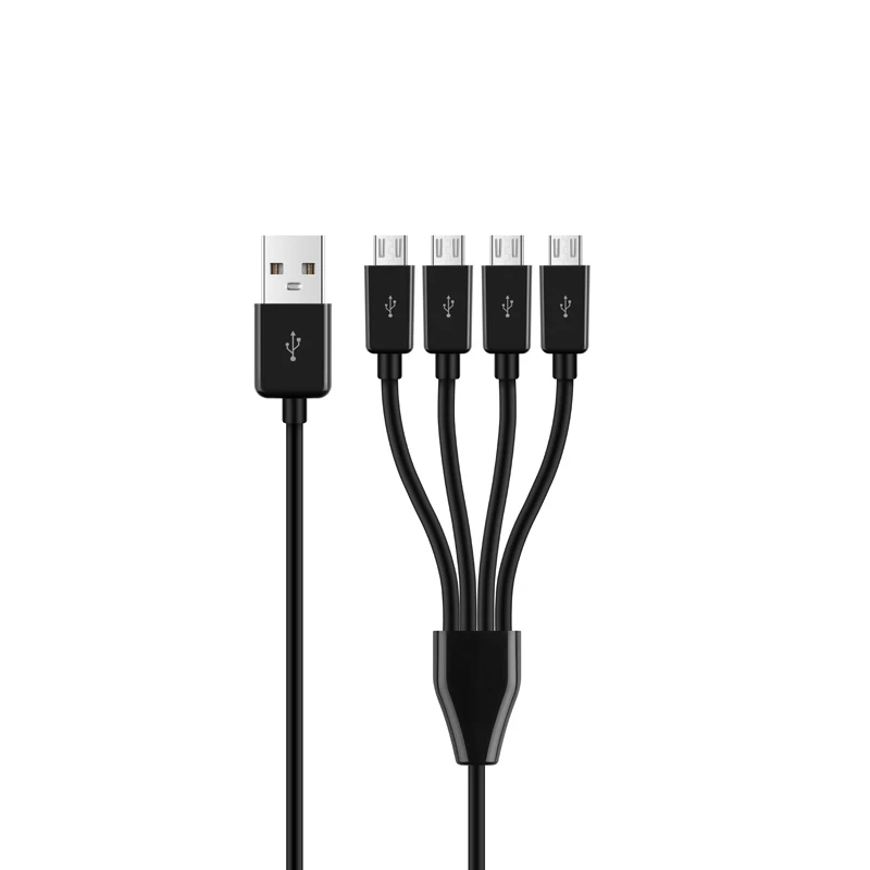 50 см 4 в 1 Micro USB зарядное устройство Кабель питания 4 Micro USB устройства сразу