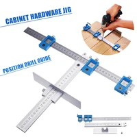 aluminumplastic position cabinet hardware jig drill guide sleeve drawer for woodworking
