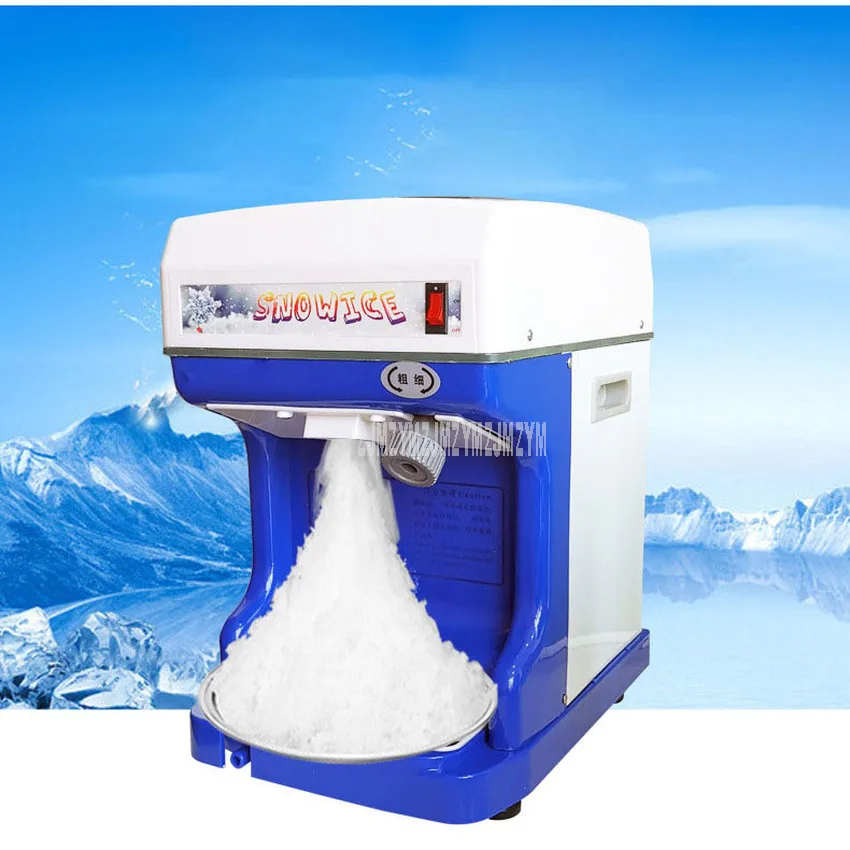

JCL-169 Commercial Ice Crusher Machine Thickness Adjustable Automatic Electric Ice Shaver Shaving Maker Machine 250W 220V