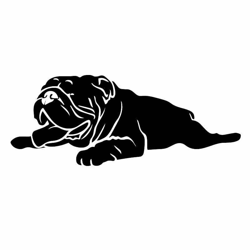 

Creative Plastic Car Sticker British Bulldog Pet Animal Car Sticker 18.2x7.2cm