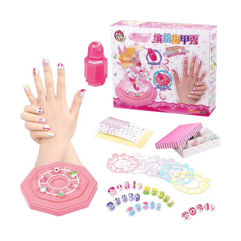 

Manicure Set Nail Painting Beauty Girl's Family Make Up Handmade DIY Children's Toy