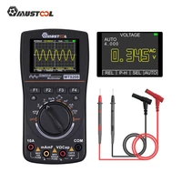 mustool 2 in 1 mt8028 hd intelligent graphical digital oscilloscope multimeter with 2 4 inches color screen for electronic test
