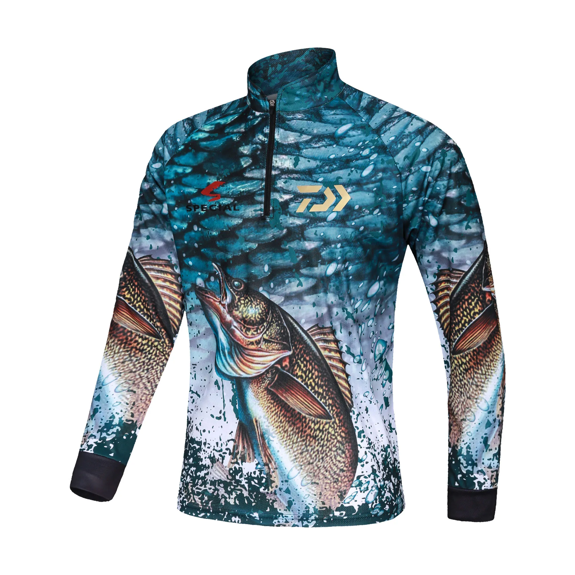 

2020 New Summer Fishing Clothing Camouflage Fishing Clothes Sunscreen Breathable Anti Mosquito Quick Dry Fishing Shirt