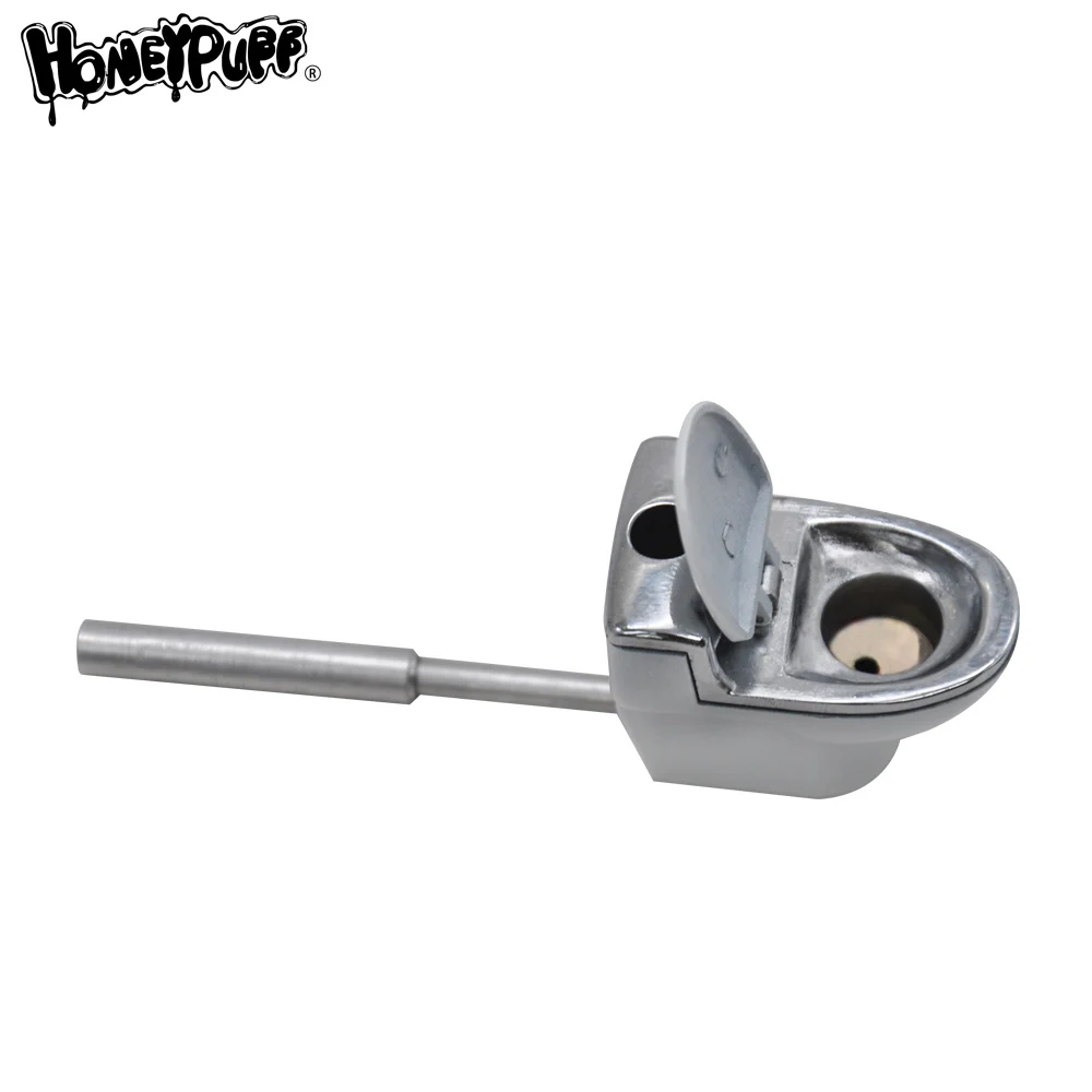 TOPPUFF Туалет модель курительная трубка с металлической чашей травяные трубы