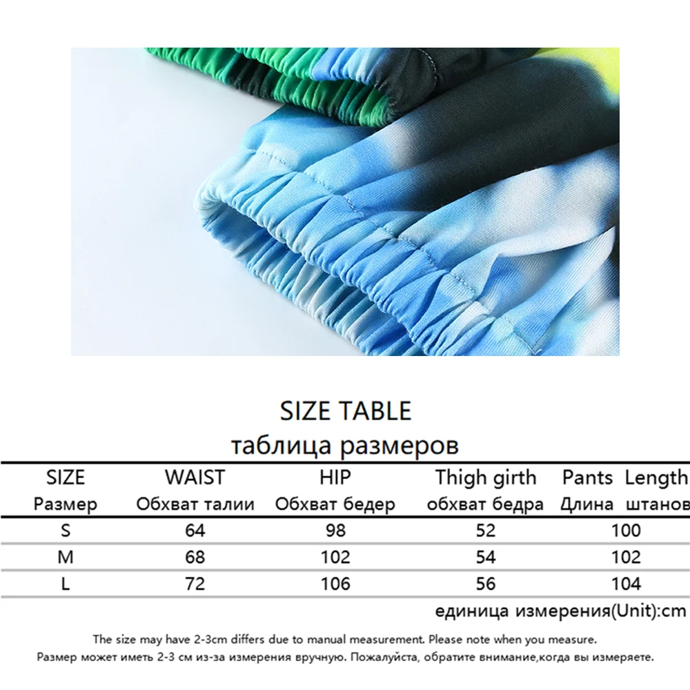 

OUSHANG Streetwear Tie Dye Butterfly Print Pants For Women Summer 2020 High Waist Pants harajuku Joggers Trousers