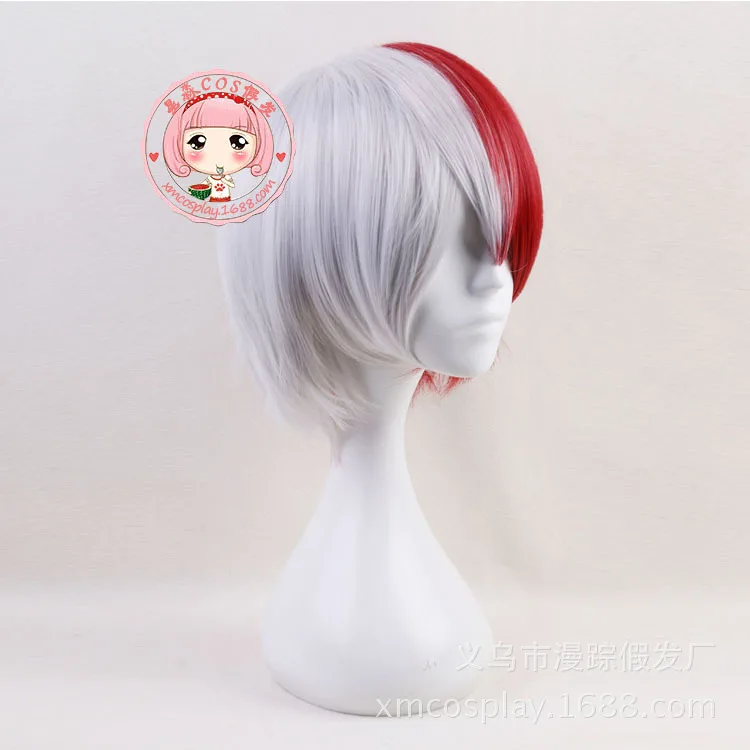 Женский длинный парик для косплея Моя геройская Академия Тодороки шото