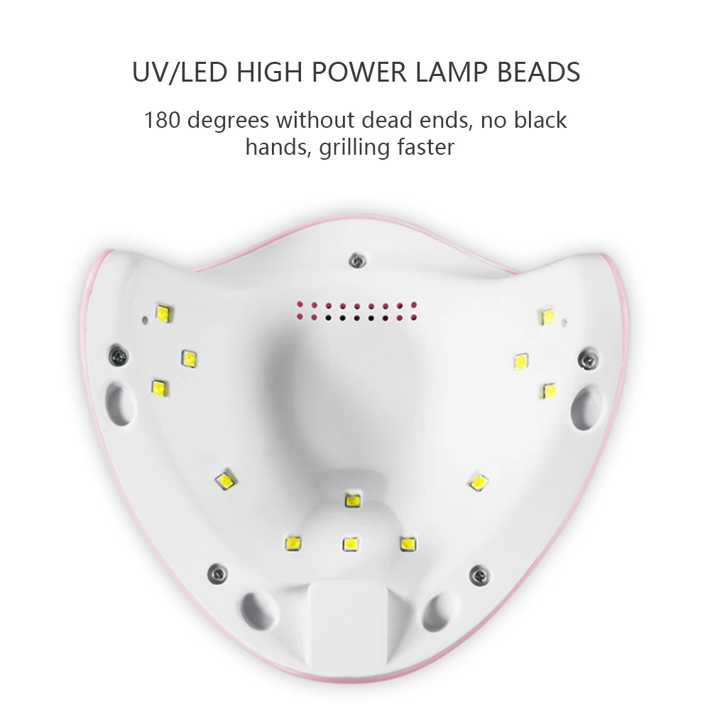 УФ светодиодная лампа для сушки ногтей 36 Вт всех видов гель лака USB портативная
