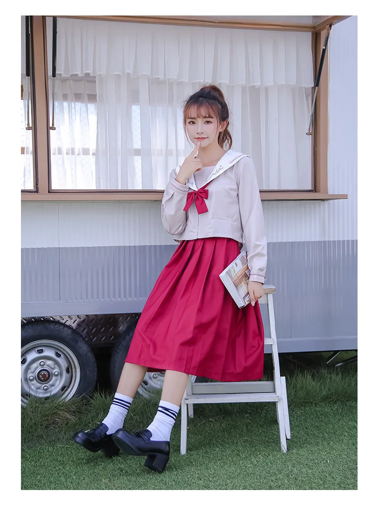 Новинка 2020 японская школьная форма s аниме матросский костюм униформа Jk для