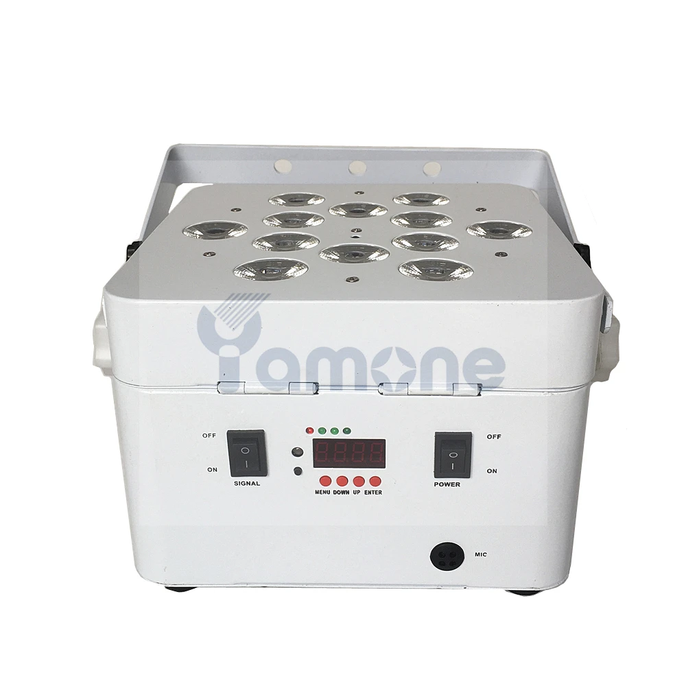 6 шт./лот с зарядным устройством в 1 Flycase 12x18 Вт RGBWAUV батарея беспроводной DMX ИК-пульт