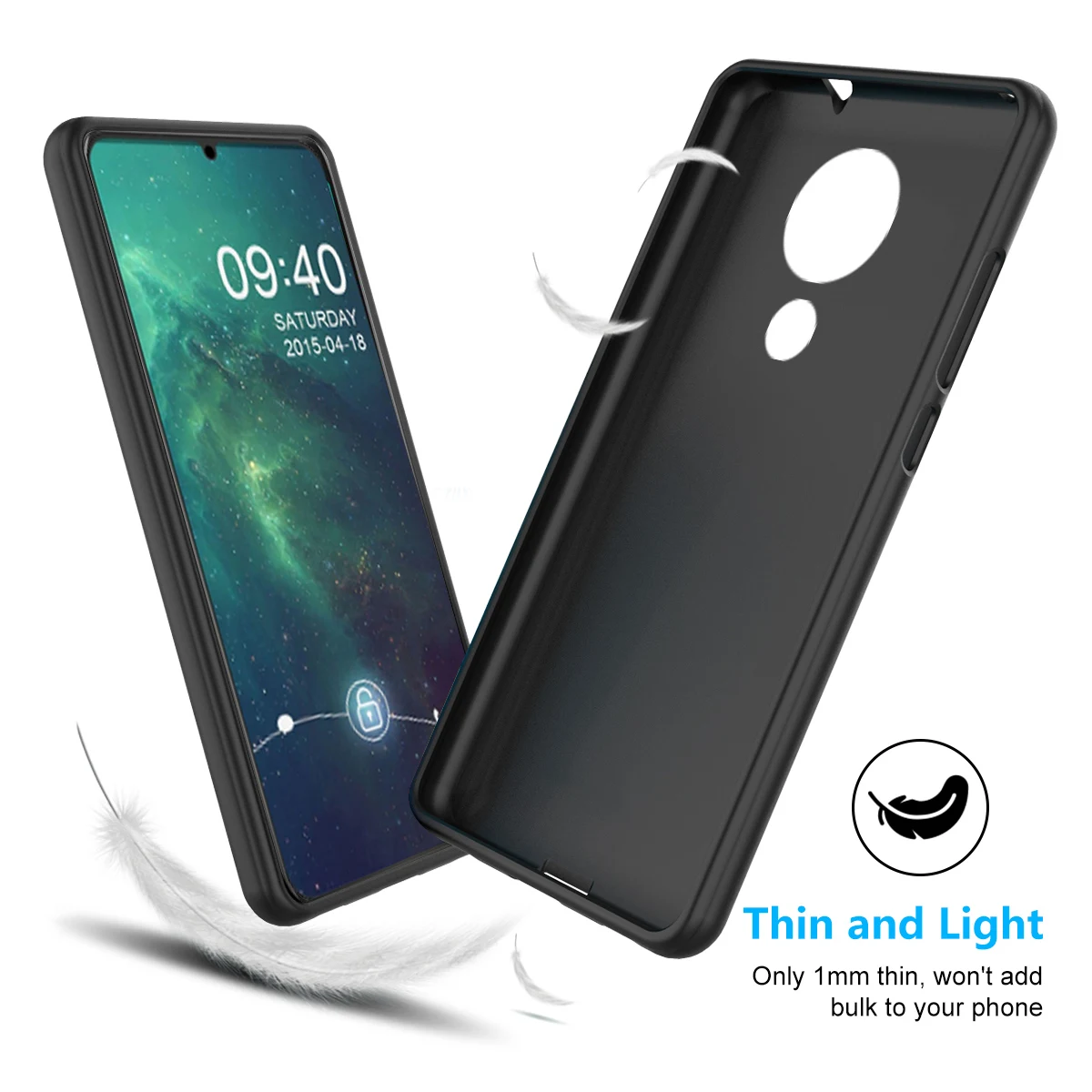 For Nokia 7.2/6.2/8.1/7.1 Plus/3.1C/2.2/3.1 Plus/6.1 Plus/9 PureView/3.2/4.2/X71 Case Ultra Thin Silicone Matte Soft TPU |