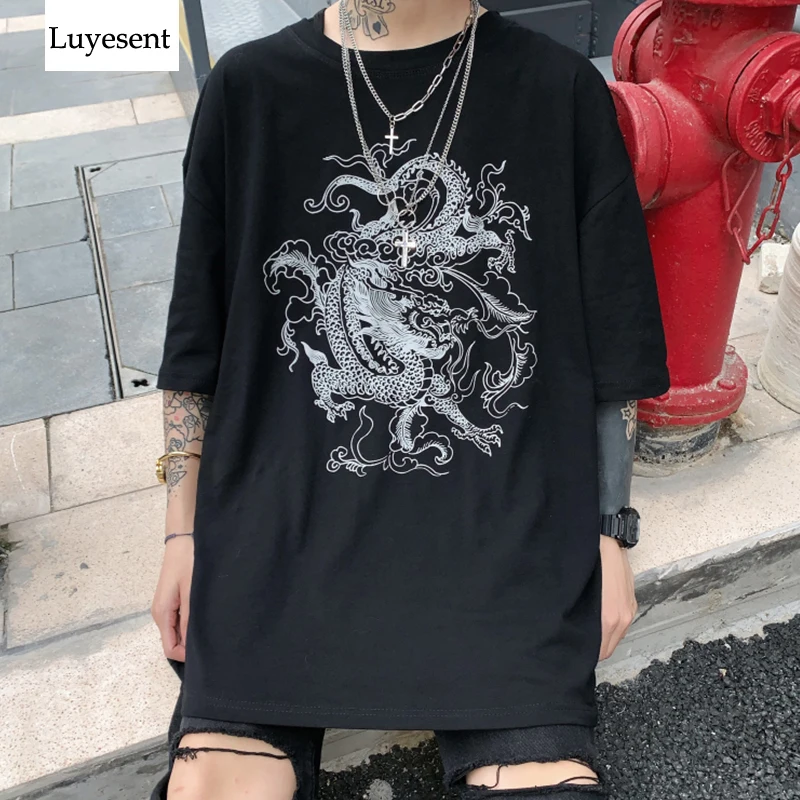 Футболка женская базовая с коротким рукавом крутая уличная одежда принтом