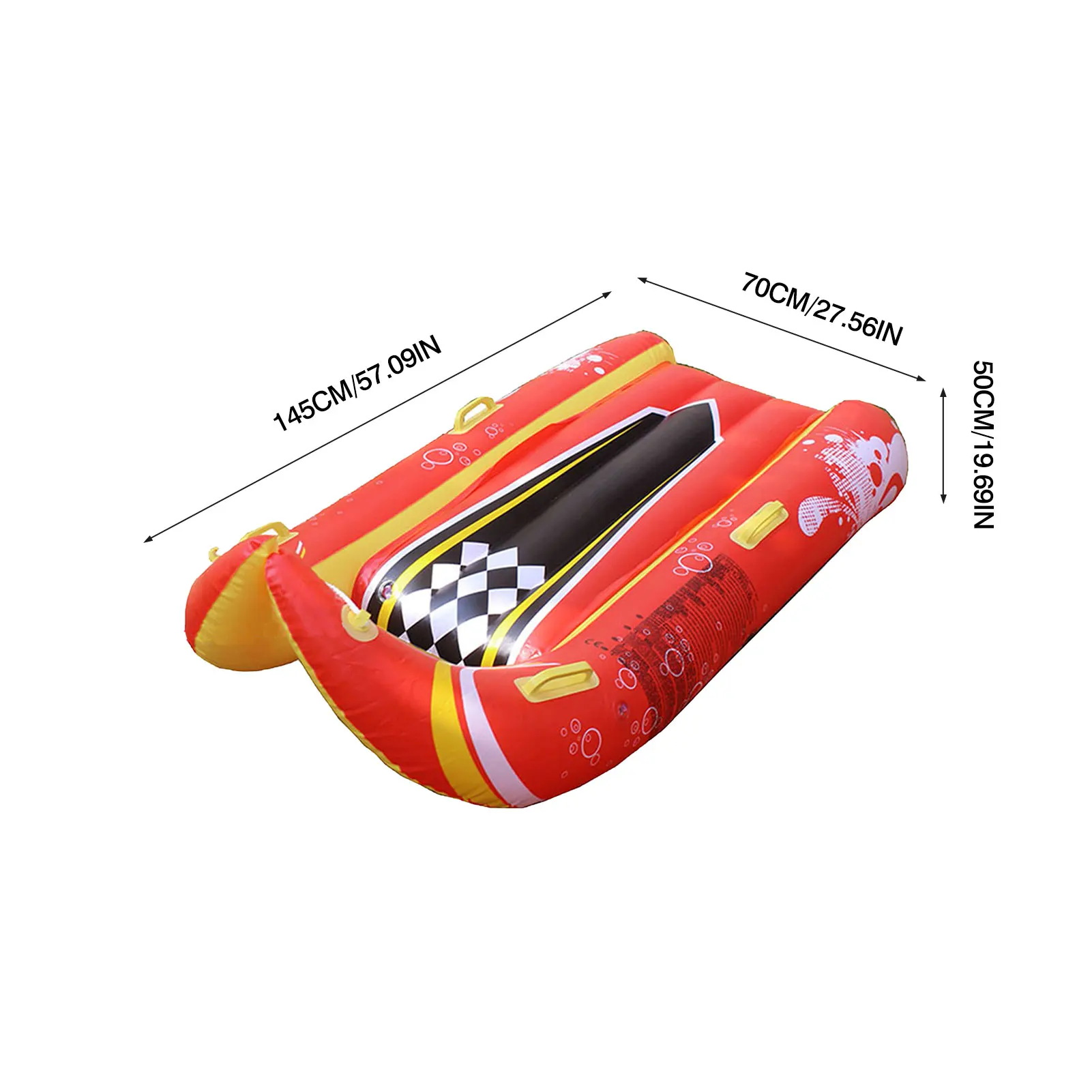 Надувные сани с ручкой большие толстые для катания на санках зимние надувные