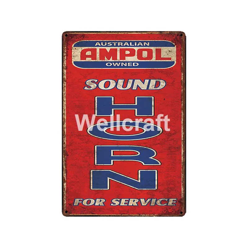 [WellCraft] Castrol Золотой флис BP AMPOL металлические знаки постер винтажная живопись