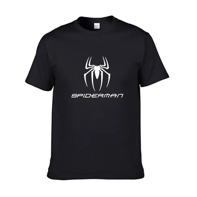 Disney Spider-Man T-shirt Marvel Superhero Peripheral Tops Summer Casual Men's Cotton Short Sleeve Round Neck T Shirts