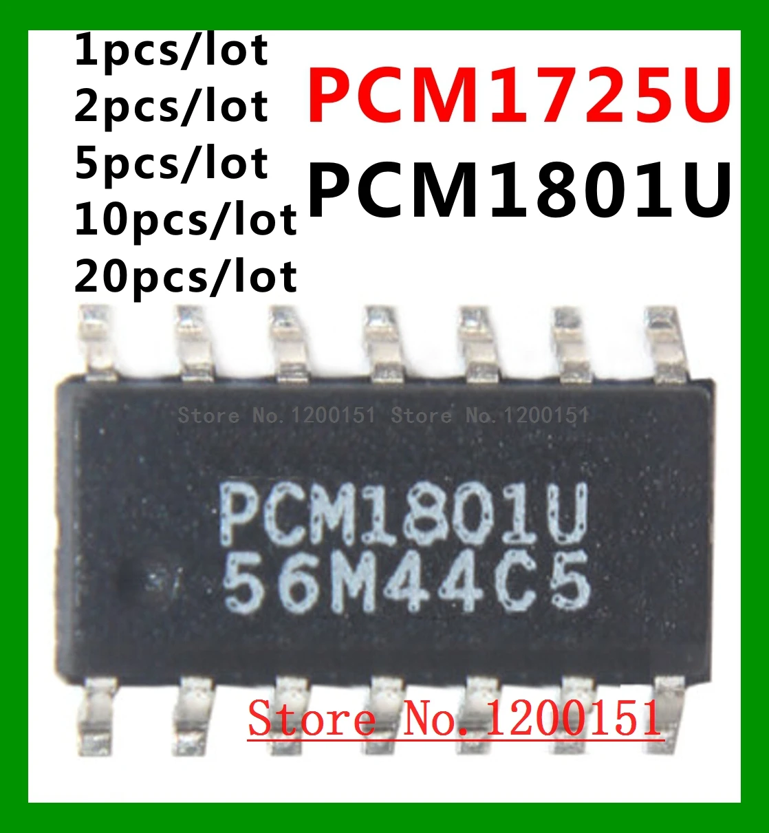PCM1801 PCM1801U PCM1725 PCM1725U SOP-14 | Электронные компоненты и принадлежности