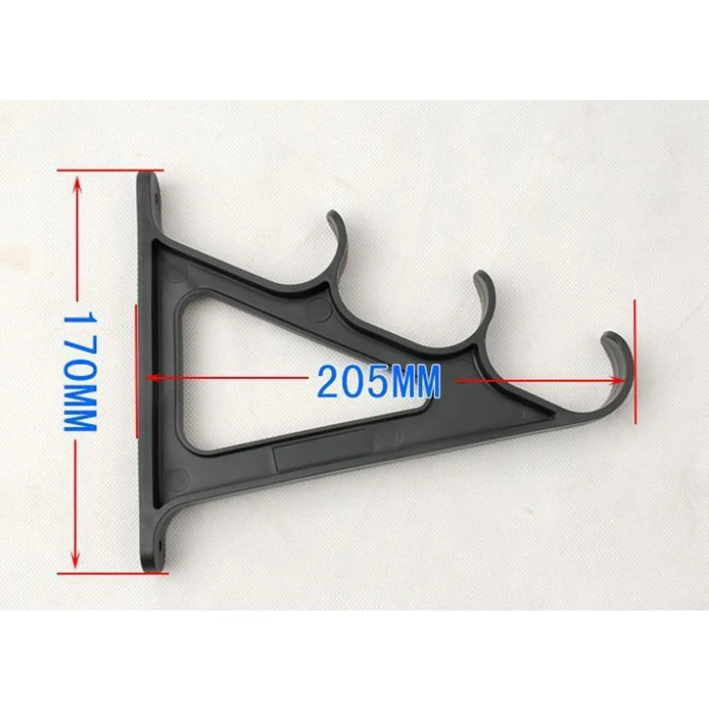 

Fishing Rods Storage Wall Display Bracket Wall Mount Fishing Pole Rack For 3 Rods Hard Plastic Holder