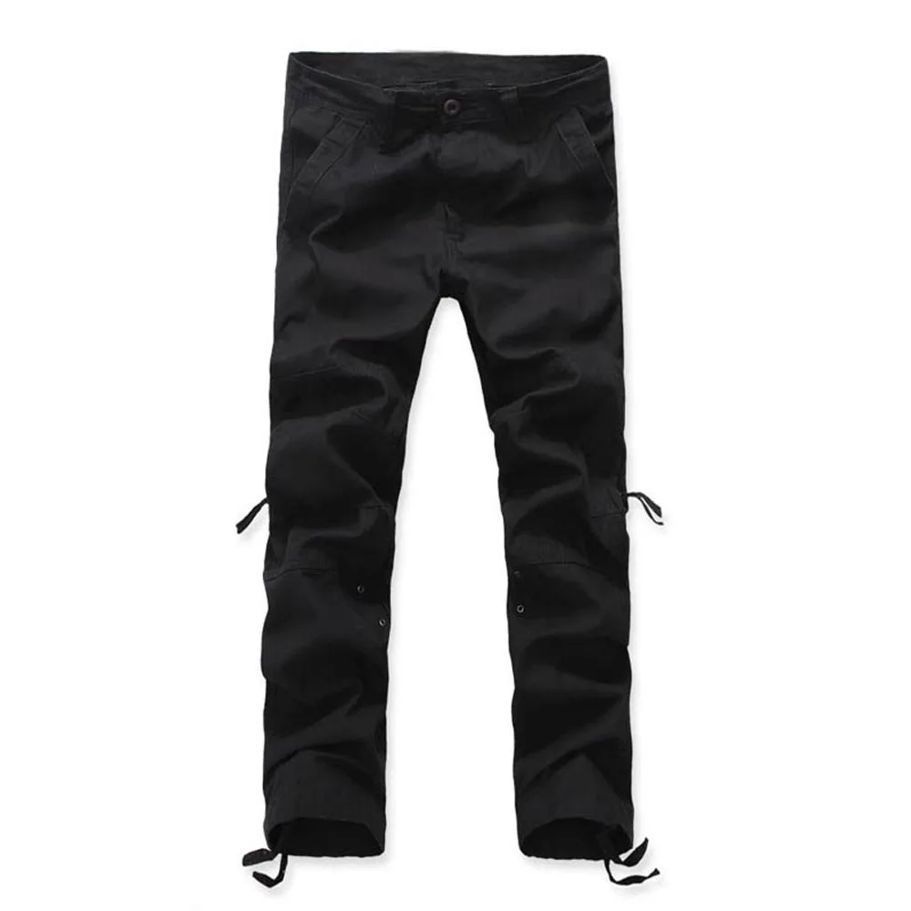 Pantalones Hombre 3 цвета хлопковые штаны с карманами для бега военные мужские свободные