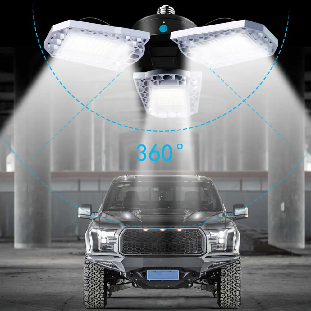 E26/E27 светодиодный Подержанные гаражные Мастерская Света 60/80/100W Водонепроницаемый IP65 освещение LED Промышленный потолочный светильник для склад магазин