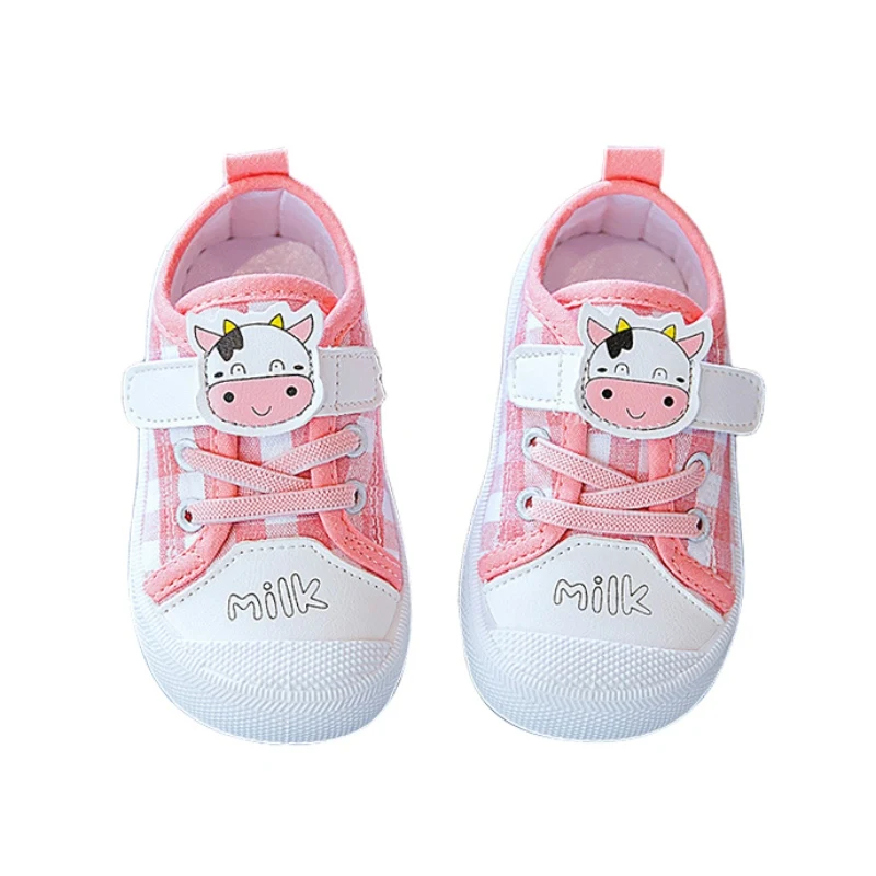 

Baby Autumn Sneakers Children Girls Boys Cartoon Strap Soft Sole Non-slip Shoes Toddlers Prewalkers