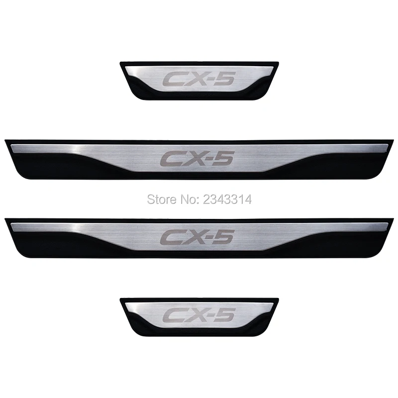 Для Mazda CX 5 CX5 KE KF 2012 2019 двери из нержавеющей стали с накладкой на предохранительная