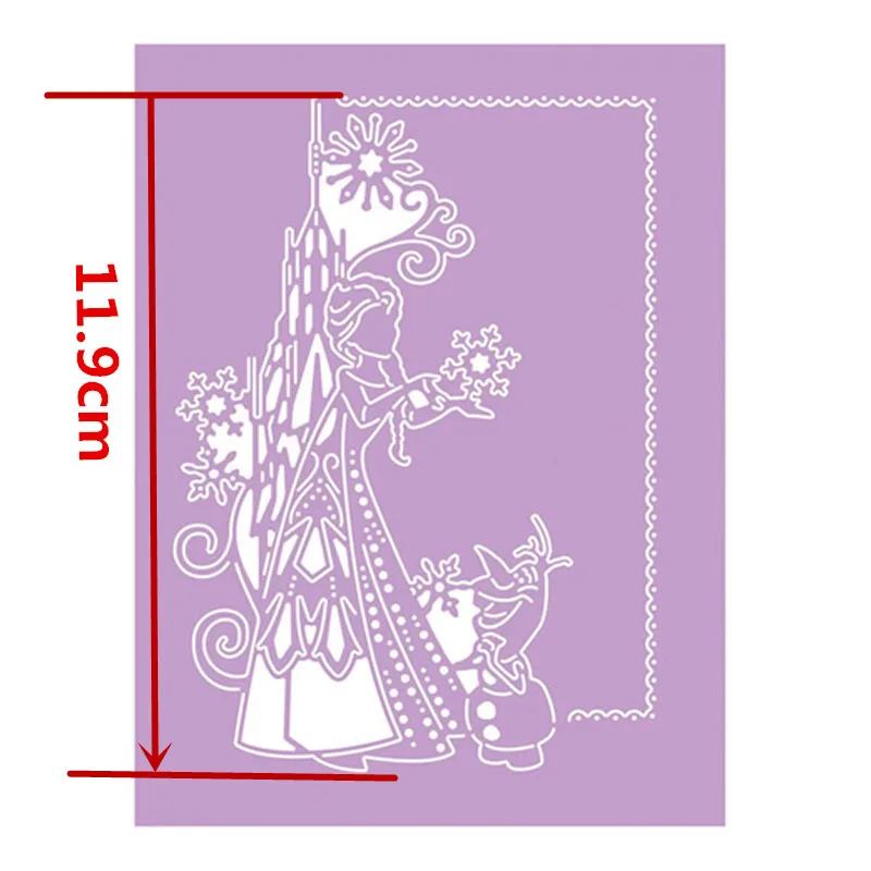 Ручной держатель снежинки принцессы и муравей Скрапбукинг DIY карты тиснение