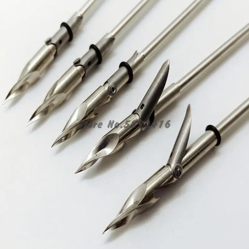 

20 10pcs155mm Stainless Steel Slingshot Catapult Dart Arrowhead Fish Slingshot Arrow Head Shooting Catapult Dart Hunting Tips