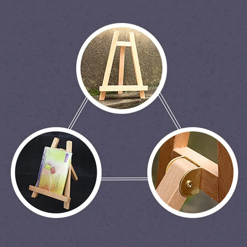 Маленький 11 дюймов настольный деревянный дисплей художника a-рамка мольберт |