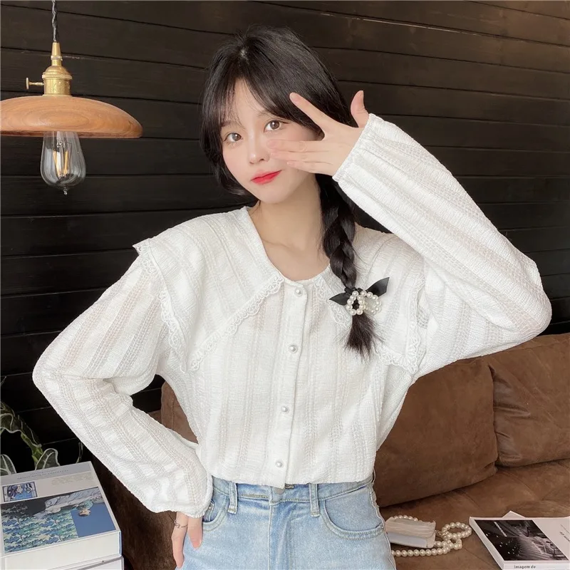 Недорогая оптовая продажа 2021 весна осень новая мода повседневная женская блузка