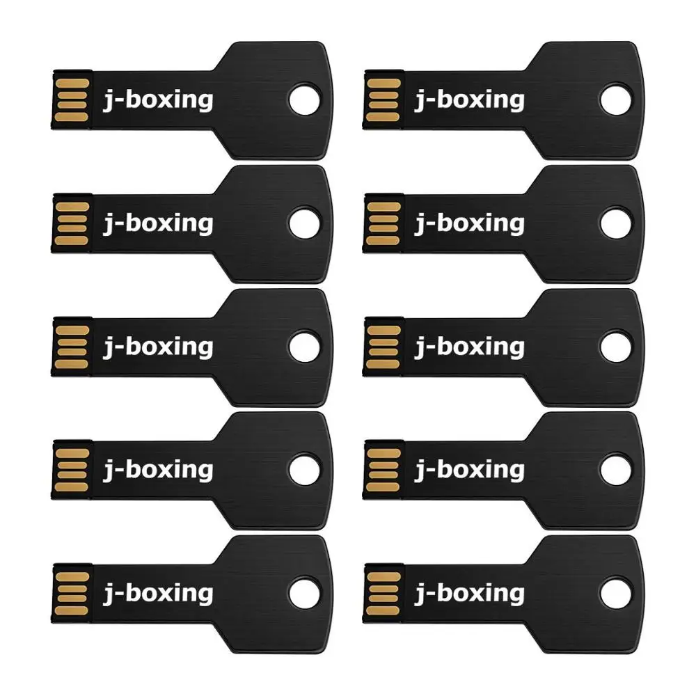 USB-флеш-накопитель J-boxing 10 шт./лот в форме ключа флеш-накопитель для ПК Mac 1 ГБ 2 4 8 16 32